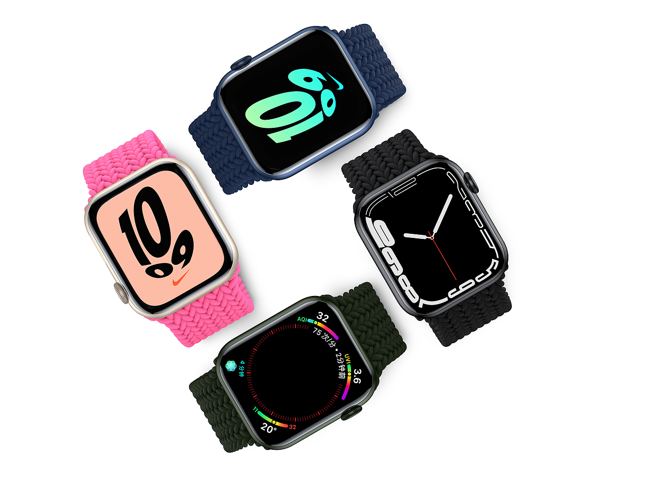 【C4D- Apple Watch Series 7】Render（图ZMjk4MTMxMzAw） - 产品 - 站酷设计师月京舞梨原创素材 - 站酷ZCOOL