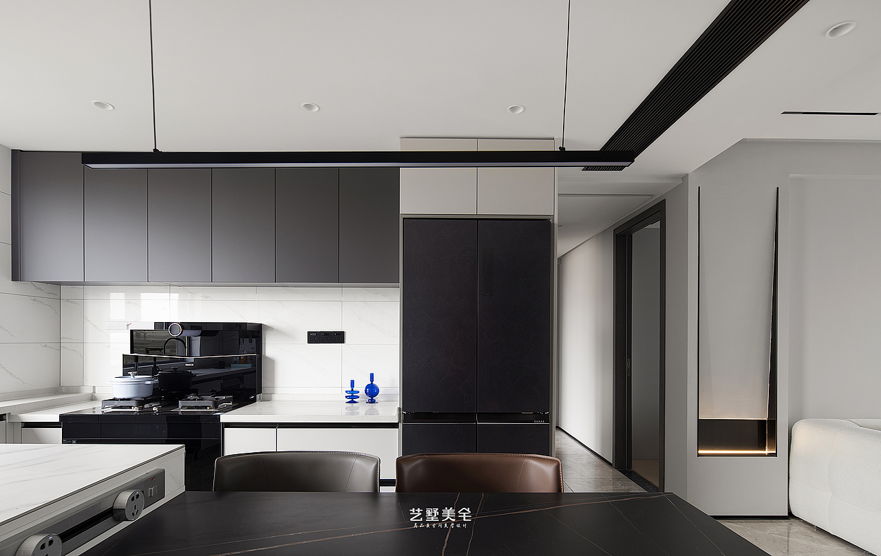 【合肥·金鹏麓院】114㎡ 现代极简 黑白格调