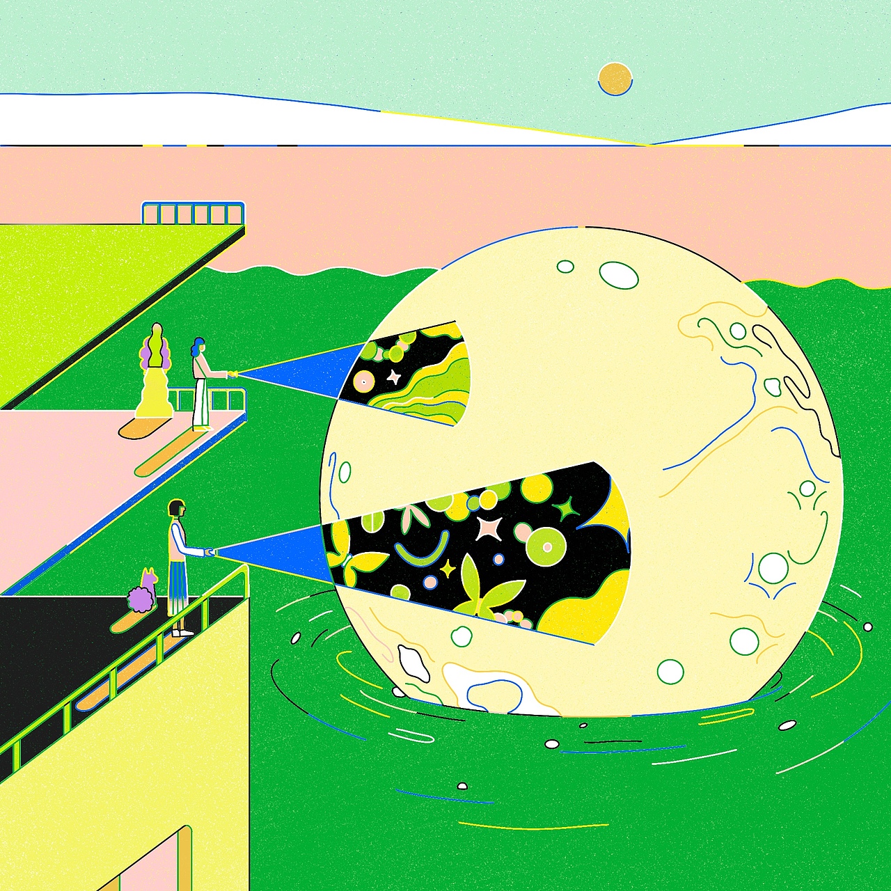 六月记录（图ZMzA3NDk3MjQ0） - 艺术插画 - 站酷设计师禾稻原创素材 - 站酷ZCOOL