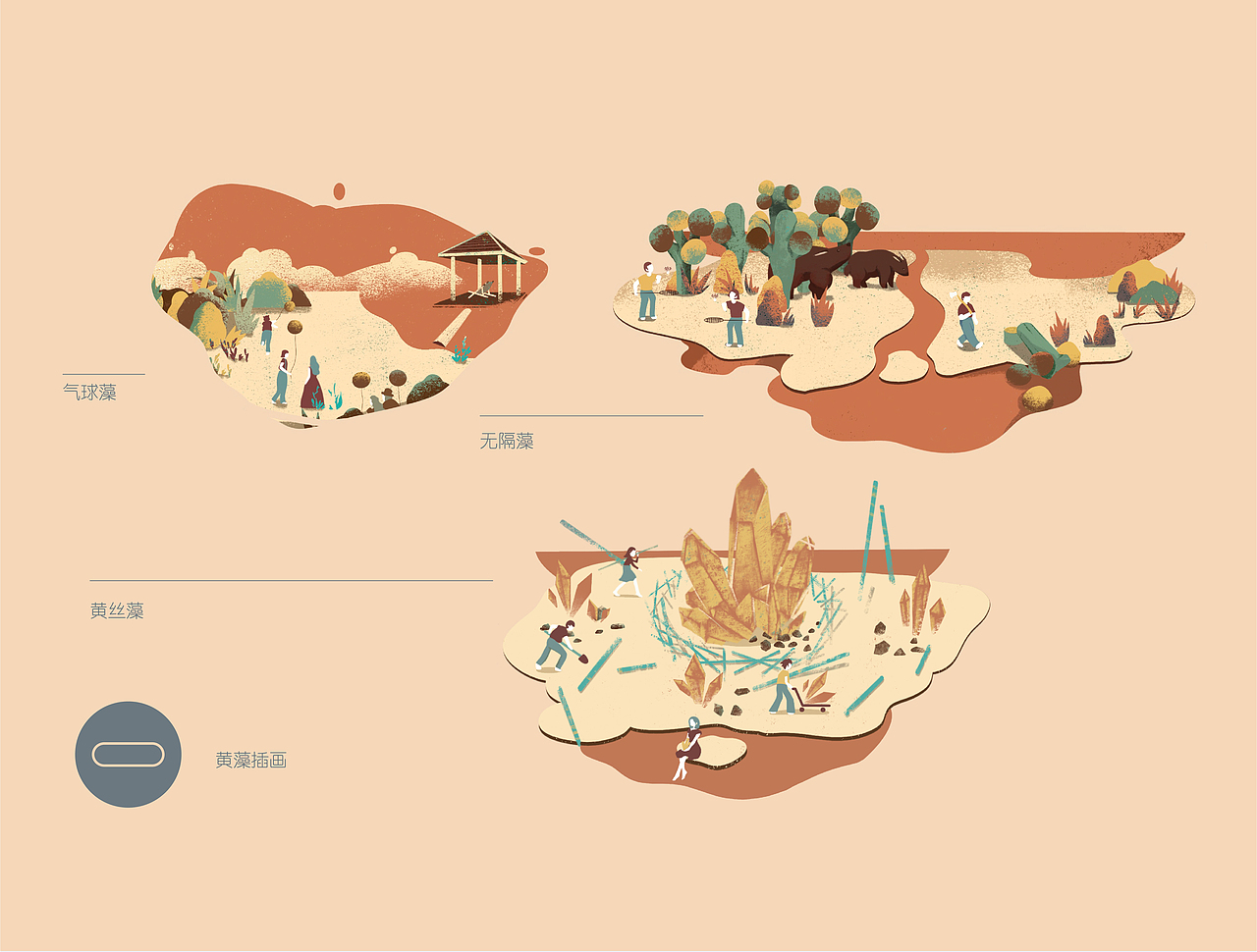 《A life A lage》 一个藻 · 插图设计