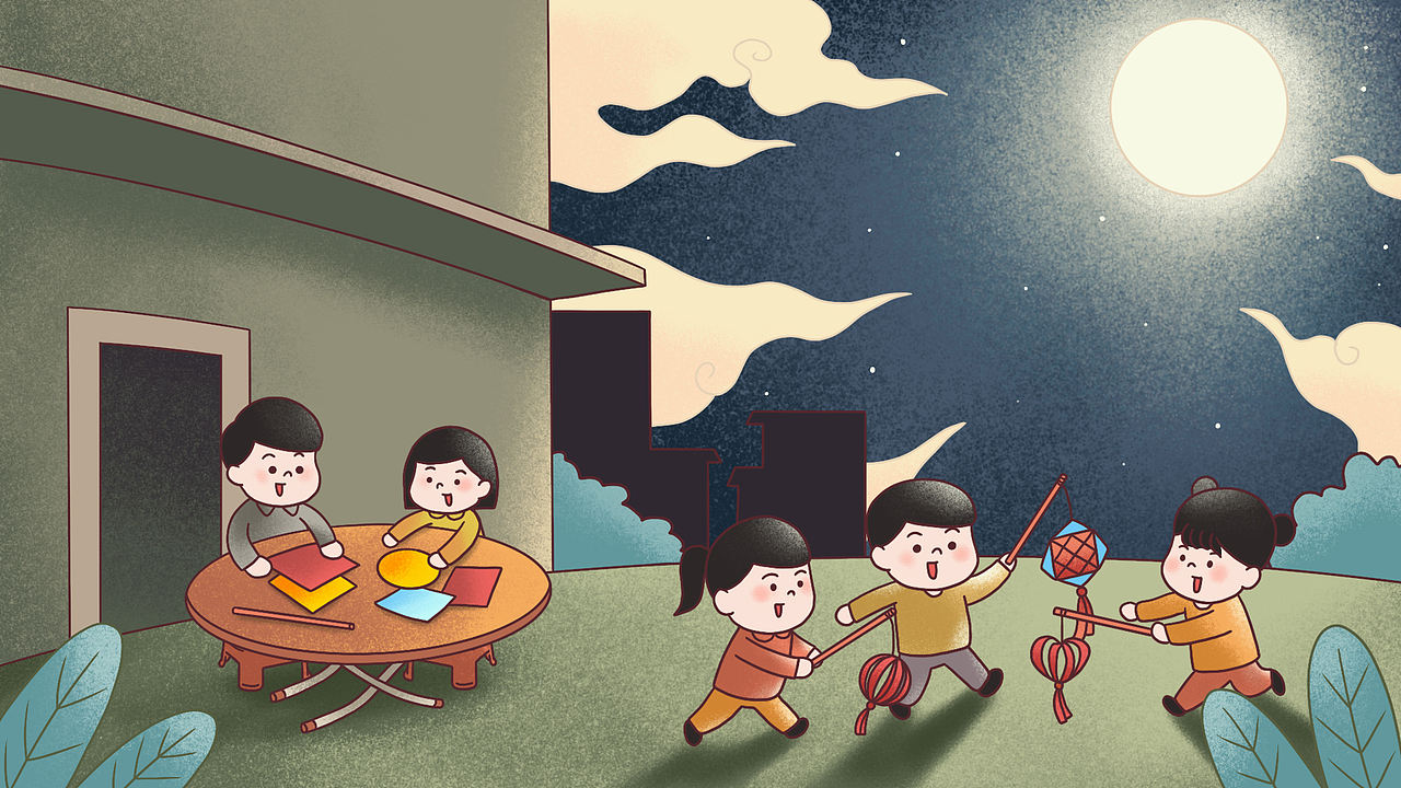 原创潮汕中秋商用插画（图ZMzE5NTUzNDE2） - 商业插画 - 站酷设计师zhouwoani原创素材 - 站酷ZCOOL