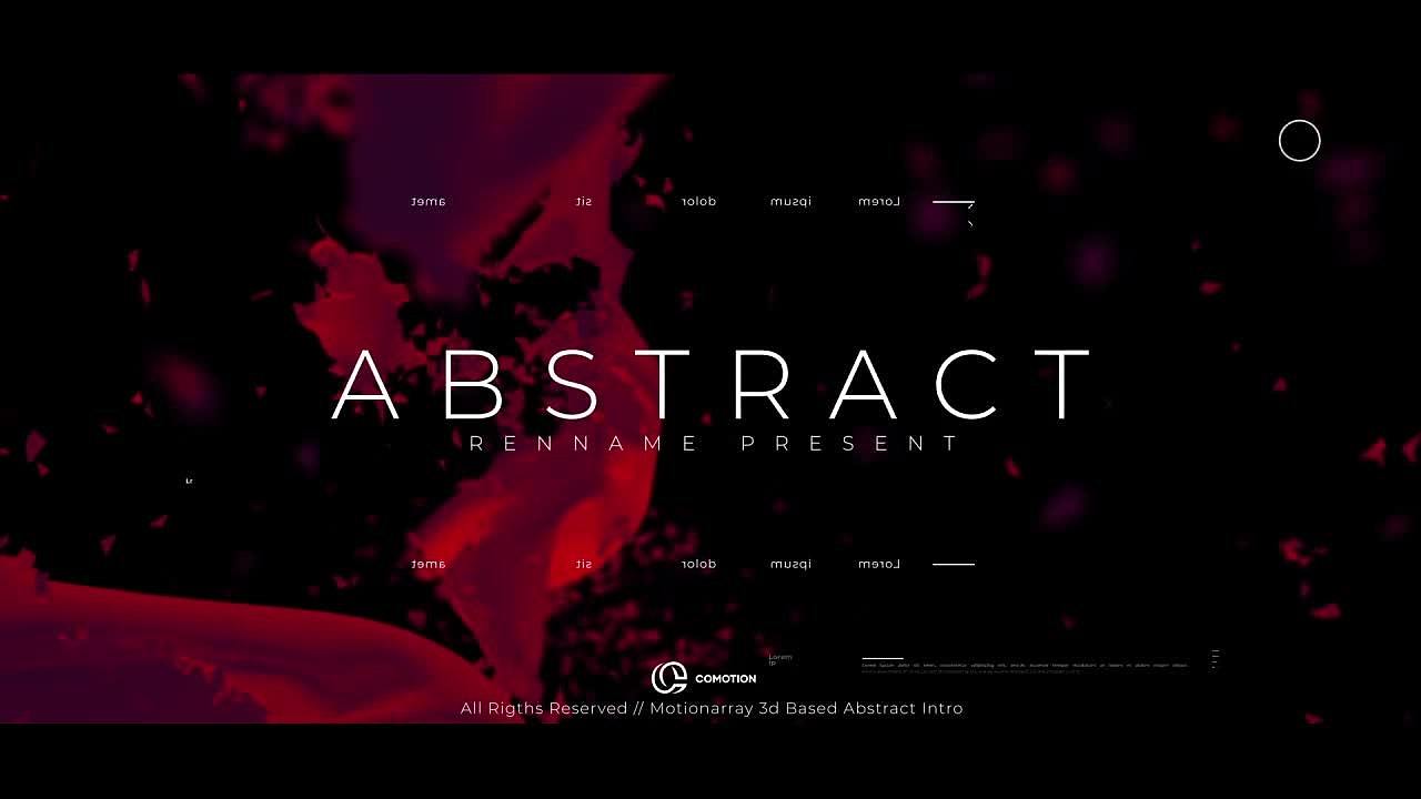 AE模板 | 动态动画标题摘要介绍电影预告片开场