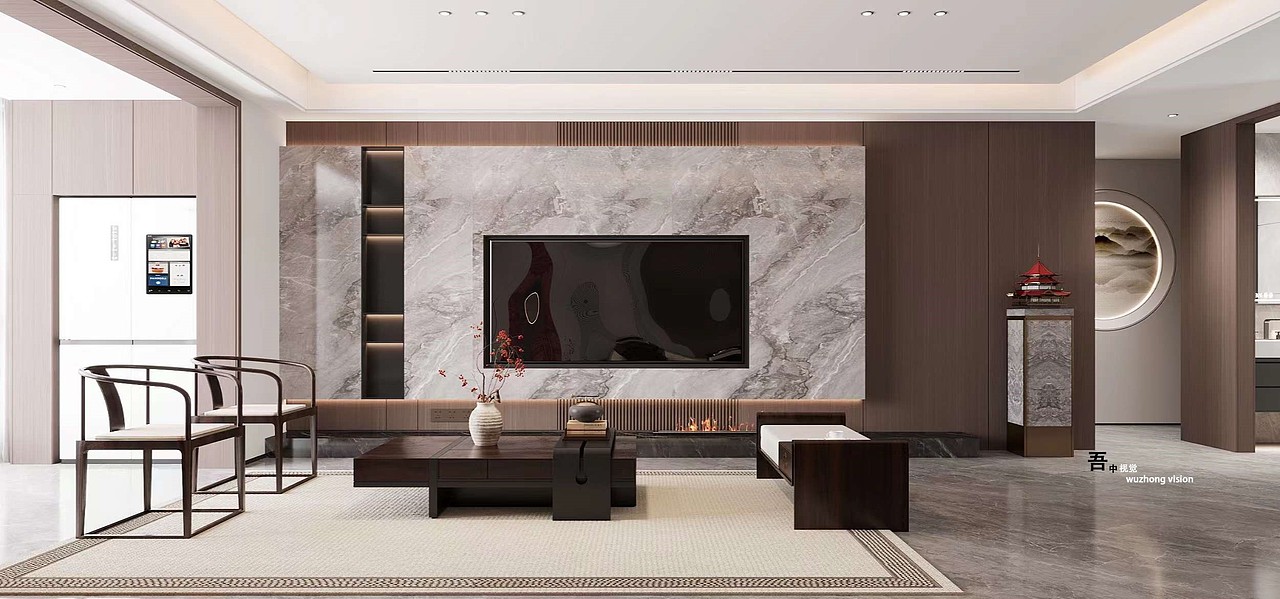 吾中视觉设计——新中式客餐厅