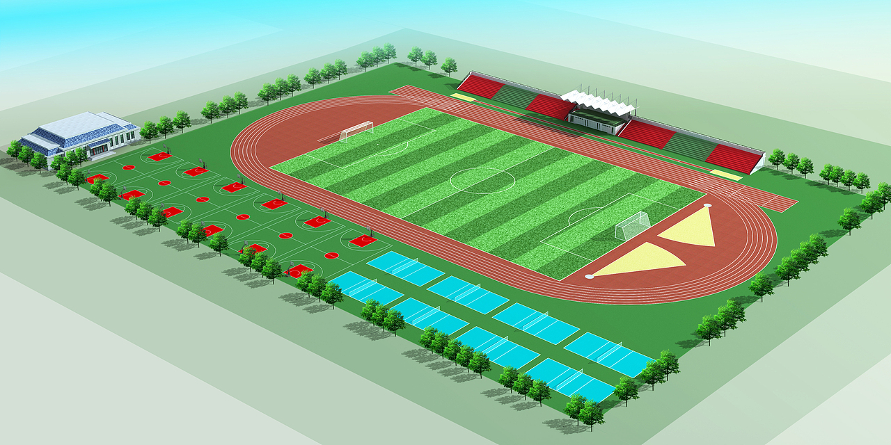 各种体育场效果图设计制作