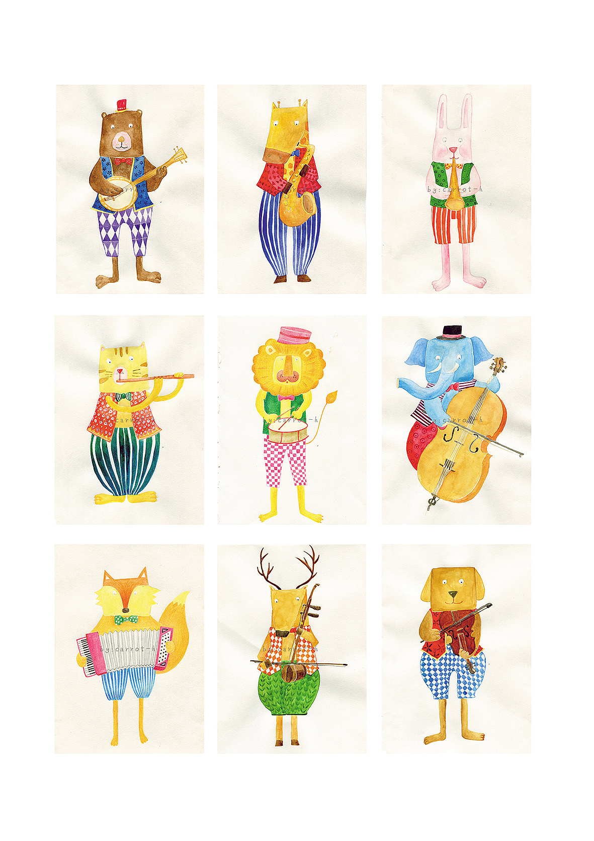 那些动物创作（图ZMzEyMTU0Mjk2） - 创作习作 - 站酷设计师胡小蘿原创素材 - 站酷ZCOOL