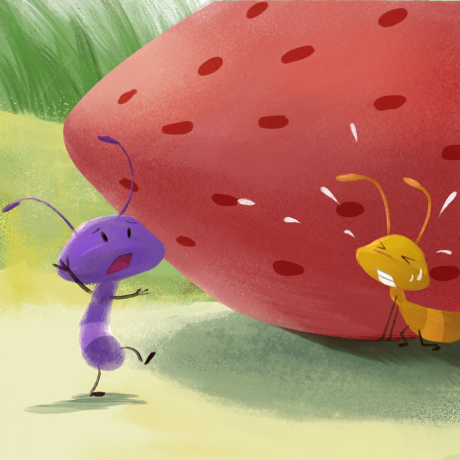 儿童绘本-小蚂蚁搬家