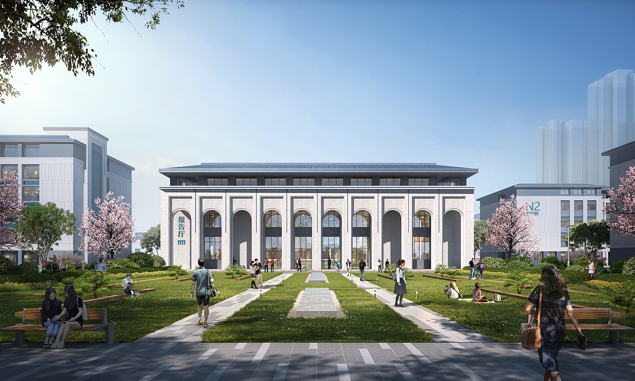 建筑室外效果图（图ZMzY2NDA2MTM2） - 建筑/空间 - 站酷设计师ASK_GZ原创素材 - 站酷ZCOOL