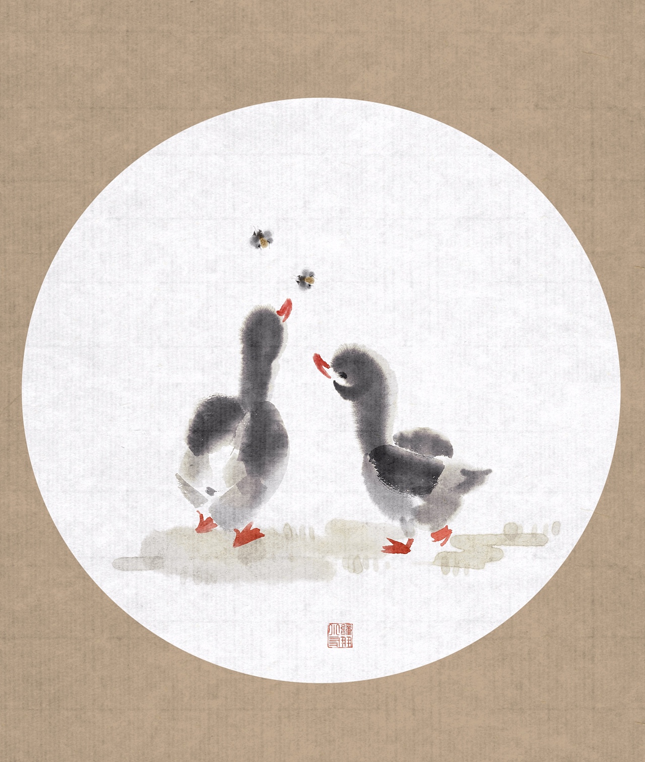ipad仿水墨国画——花鸟鱼虫（图ZMzQ0ODgyNDA0） - 儿童插画 - 站酷设计师钟小朋友原创素材 - 站酷ZCOOL