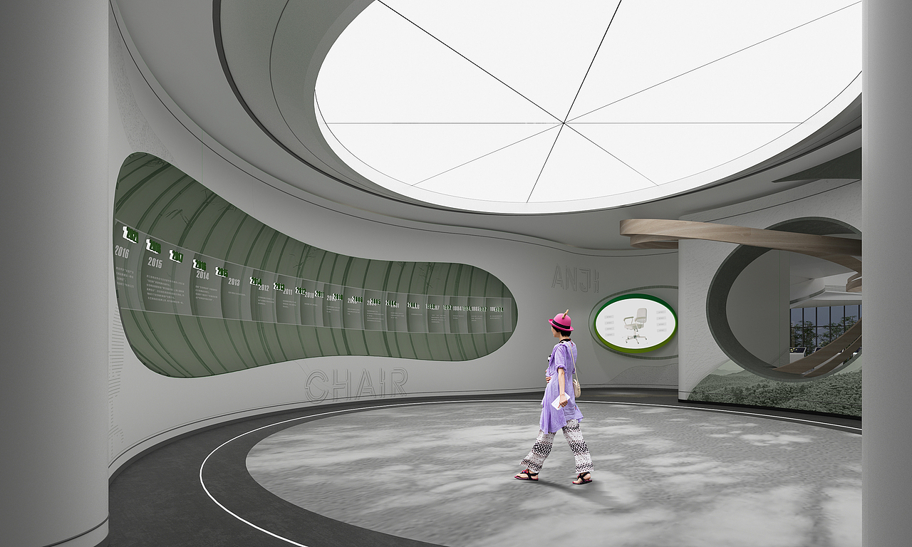 展厅设计绿色沉浸式科技艺术感美术馆打卡空间未来感（图ZMzE4MDk5MjQw） - 展陈设计 - 站酷设计师童顺设计研究所原创素材 - 站酷ZCOOL