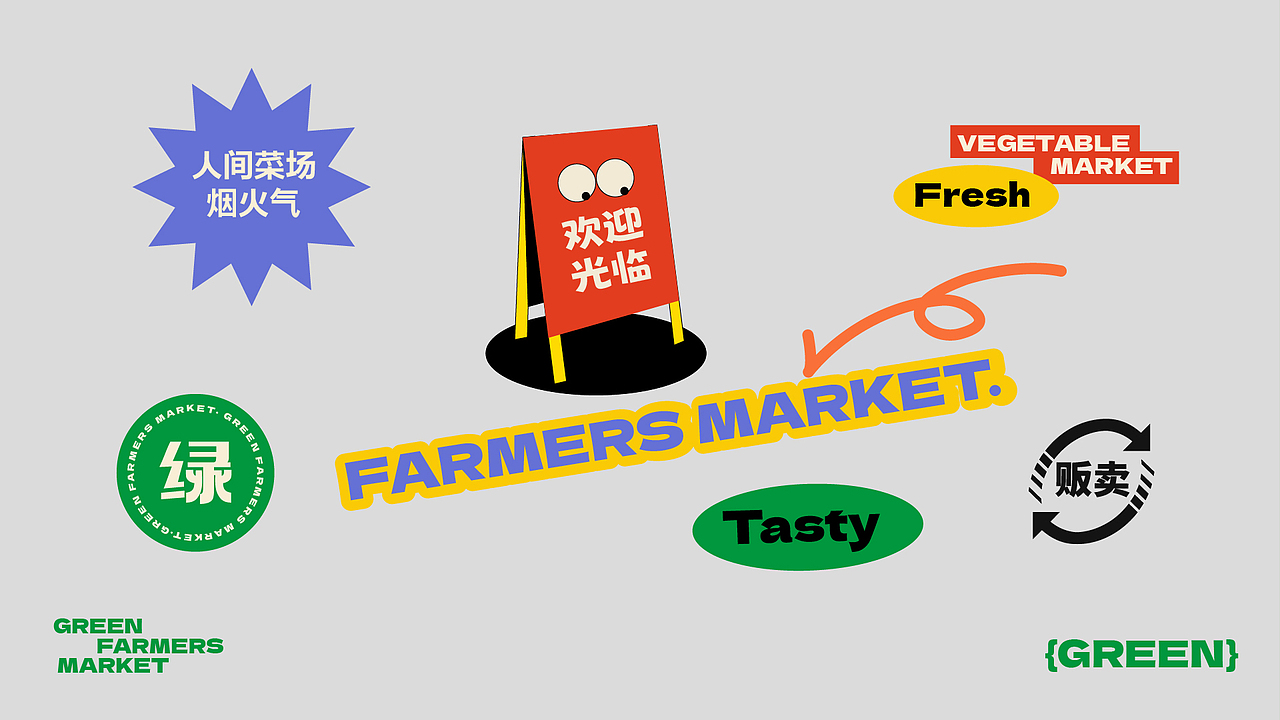 版式打卡练习|网绿农贸市场（图ZMzE3NTc2MTcy） - 字体/字形 - 站酷设计师阿菇仔原创素材 - 站酷ZCOOL