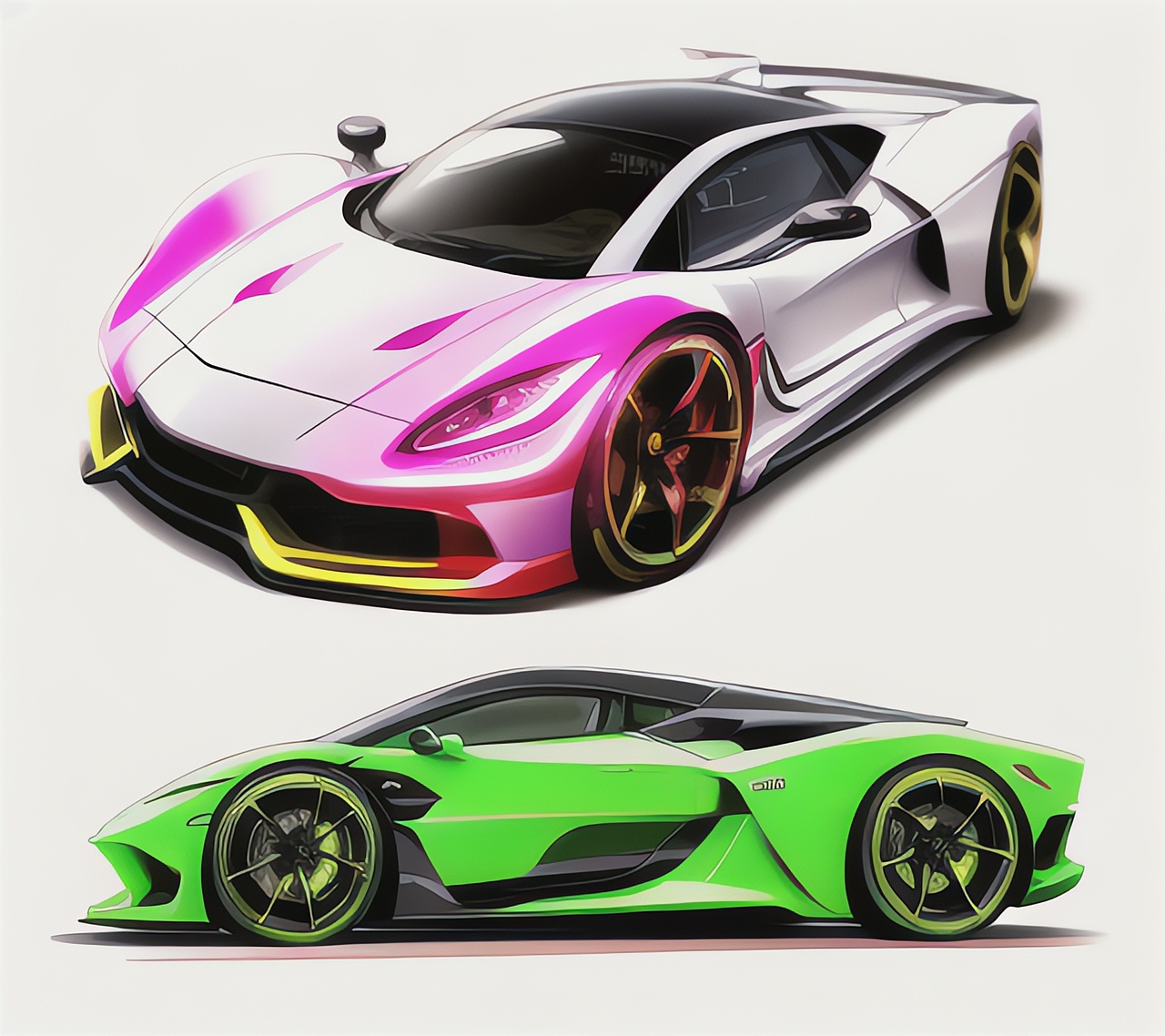 AI绘画——跑车