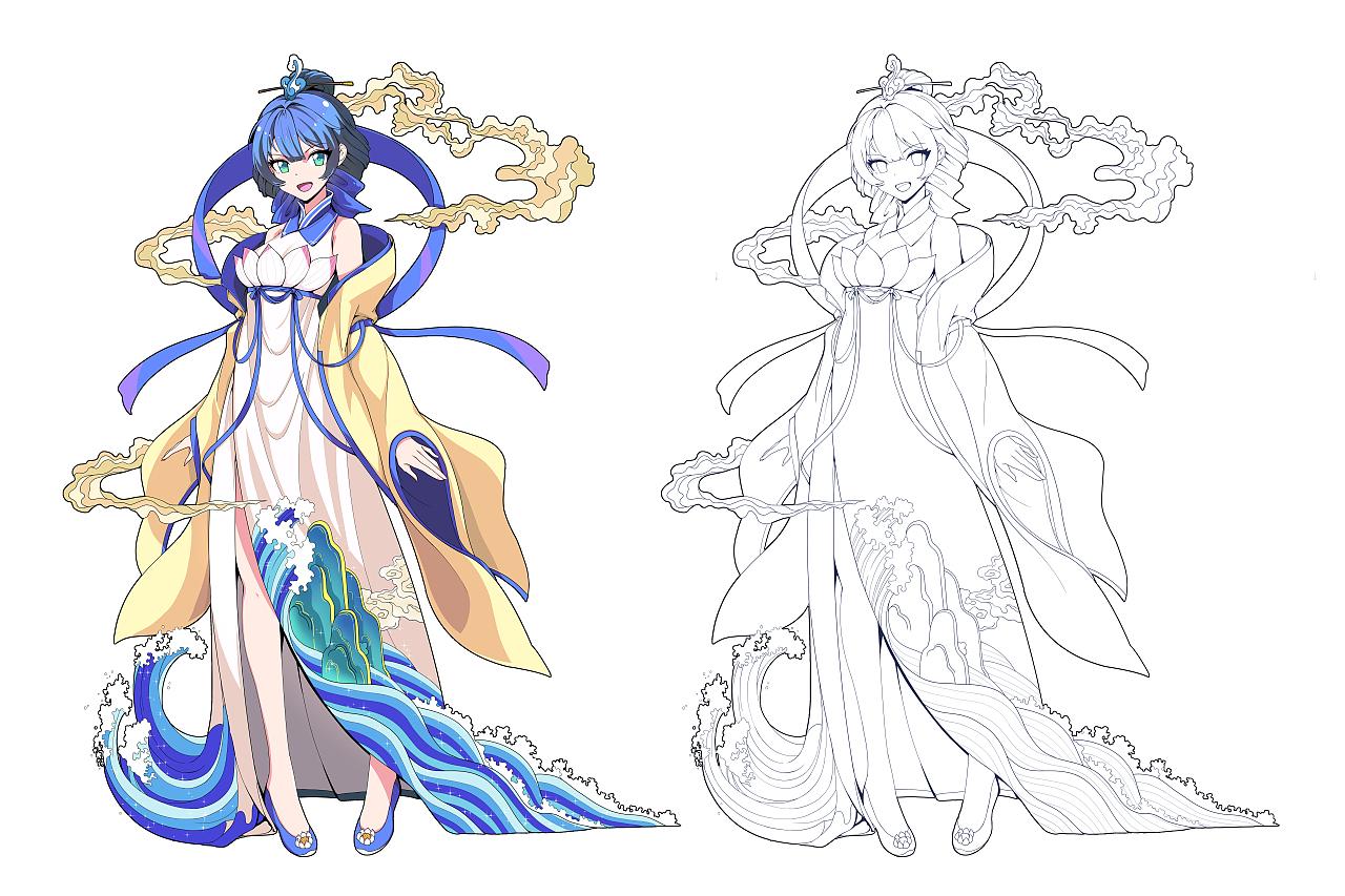 四季泉城·大美黄河IP卡通设计