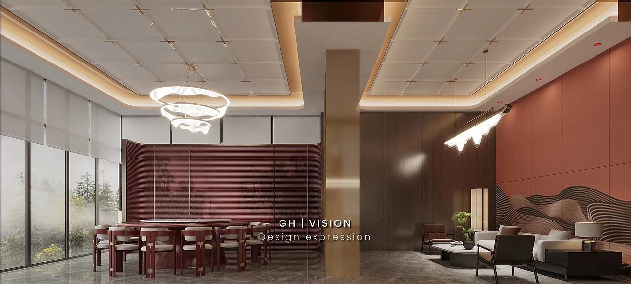 新中式包厢（图ZMzQyMzE4Mzky） - 商业空间设计 - 站酷设计师少时竹青酒原创素材 - 站酷ZCOOL