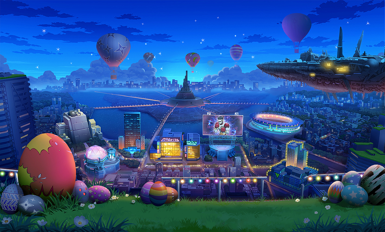 主城背景002（图ZMzMzOTQ1MDUy） - 游戏原画 - 站酷设计师乐乐小白原创素材 - 站酷ZCOOL