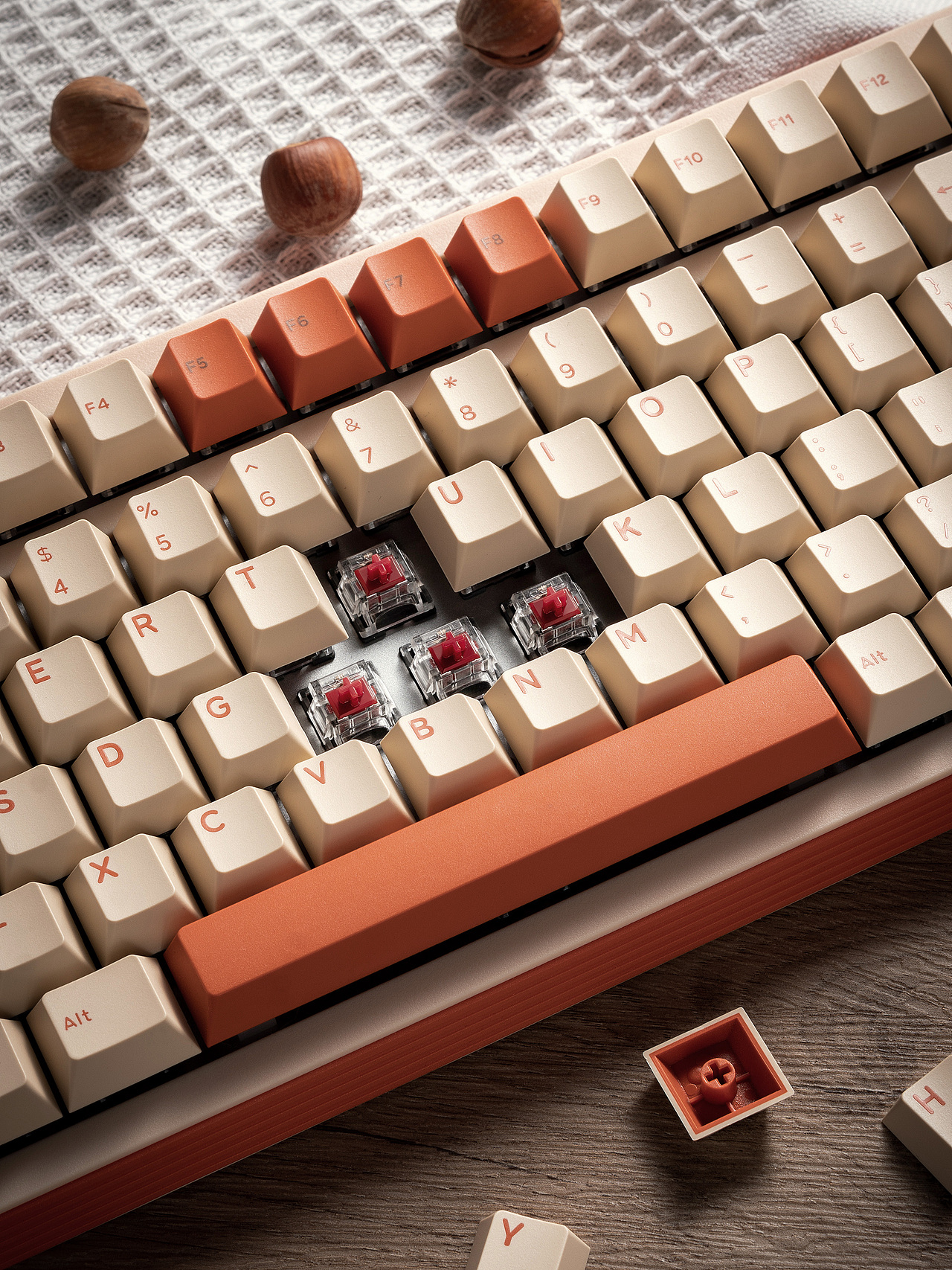 Mikit T80榛果可可机械键盘（图ZMzMwNDY2MzY0） - 产品摄影 - 站酷设计师什么傻狗id原创素材 - 站酷ZCOOL