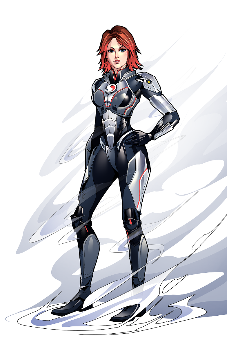 骁龙电竞女战士amira美漫插画写实风