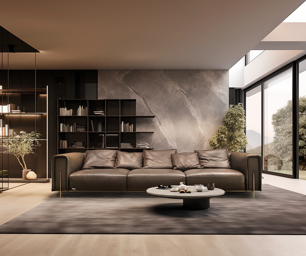 潘文星皮沙发场景搭配