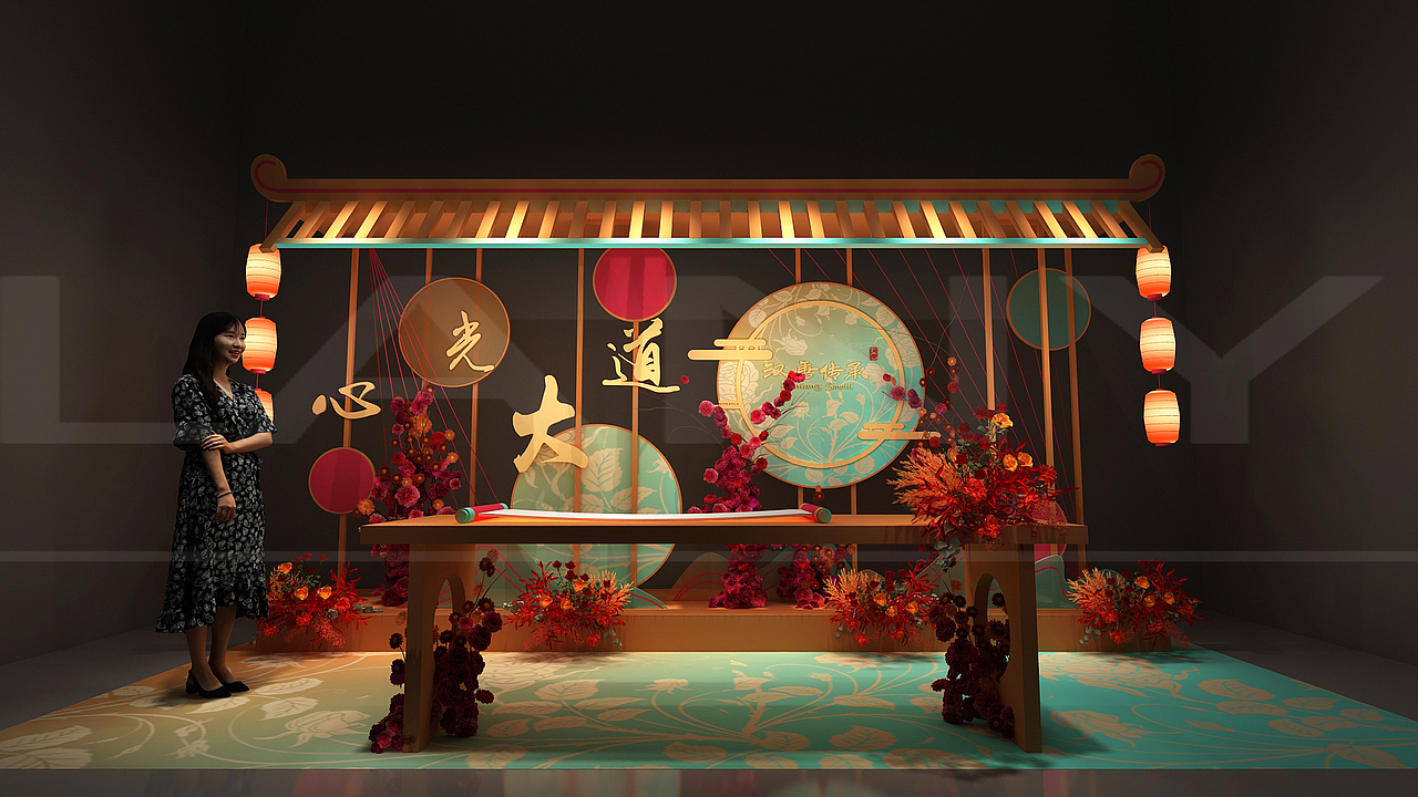 年会年度盛典、新品发布，几个DP点诠释汉唐美学（图ZMzYxODU2ODk2） - 场景 - 站酷设计师蓝LANT原创素材 - 站酷ZCOOL