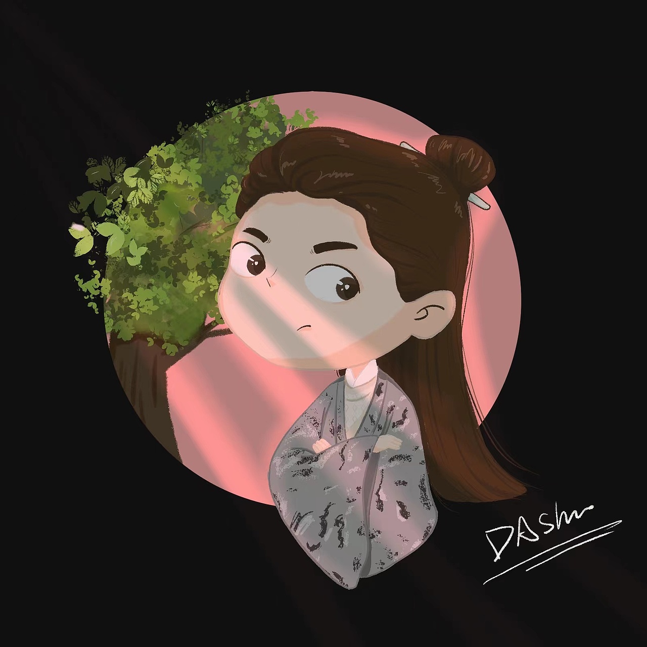 苍兰诀-q版人物（图ZMzU1MDUxOTI0） - 艺术插画 - 站酷设计师大树喝水原创素材 - 站酷ZCOOL