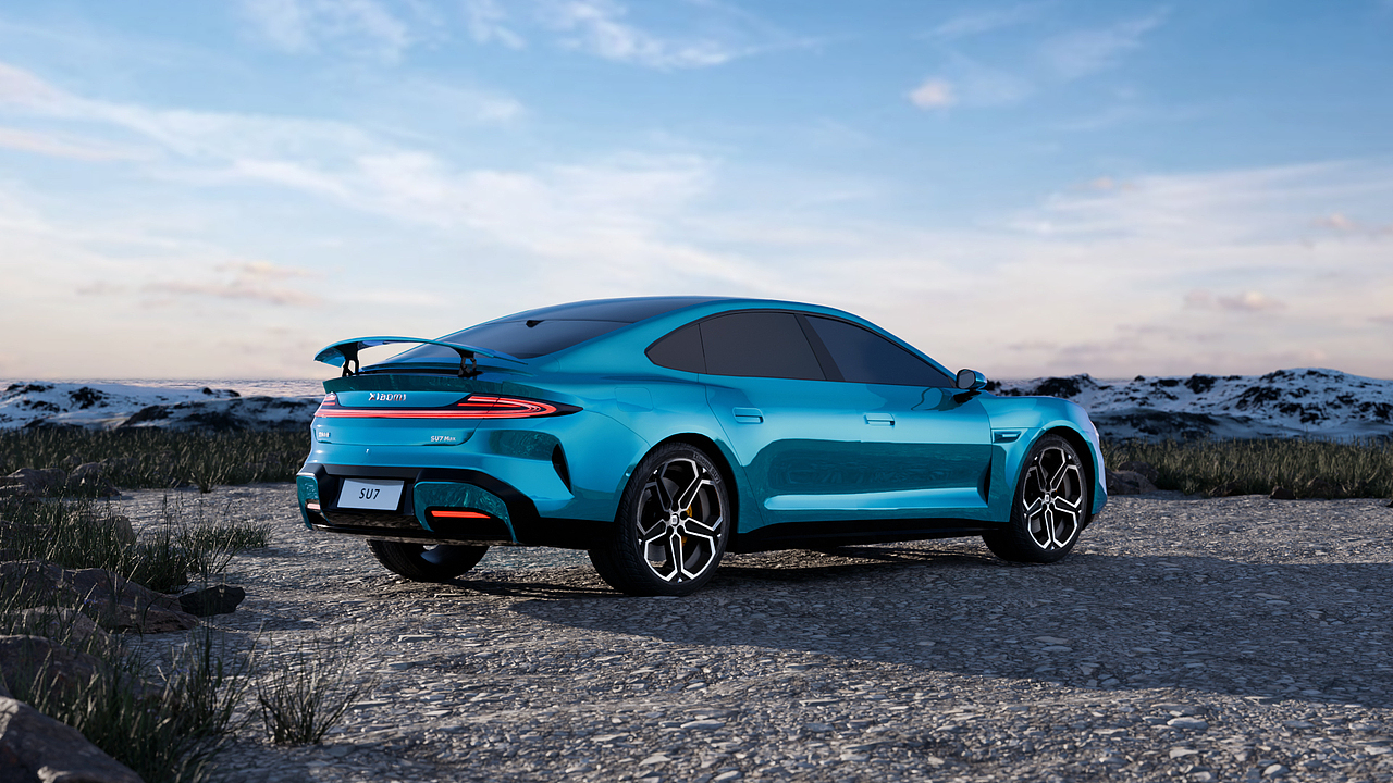 汽车渲染 | 小米SU7（图ZMzY5MDg2Mjc2） - 场景 - 站酷设计师心纪元原创素材 - 站酷ZCOOL