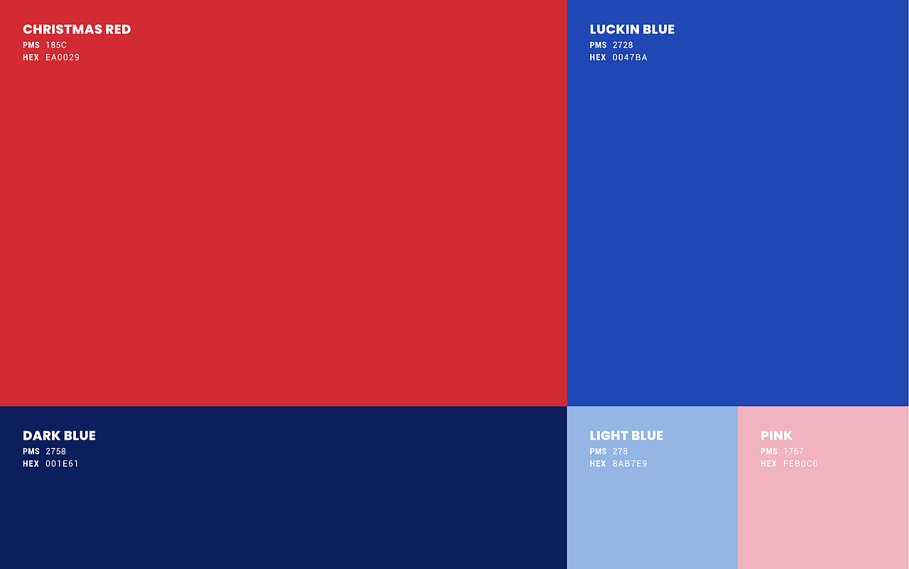 luckin coffee瑞幸咖啡圣诞wow杯设计