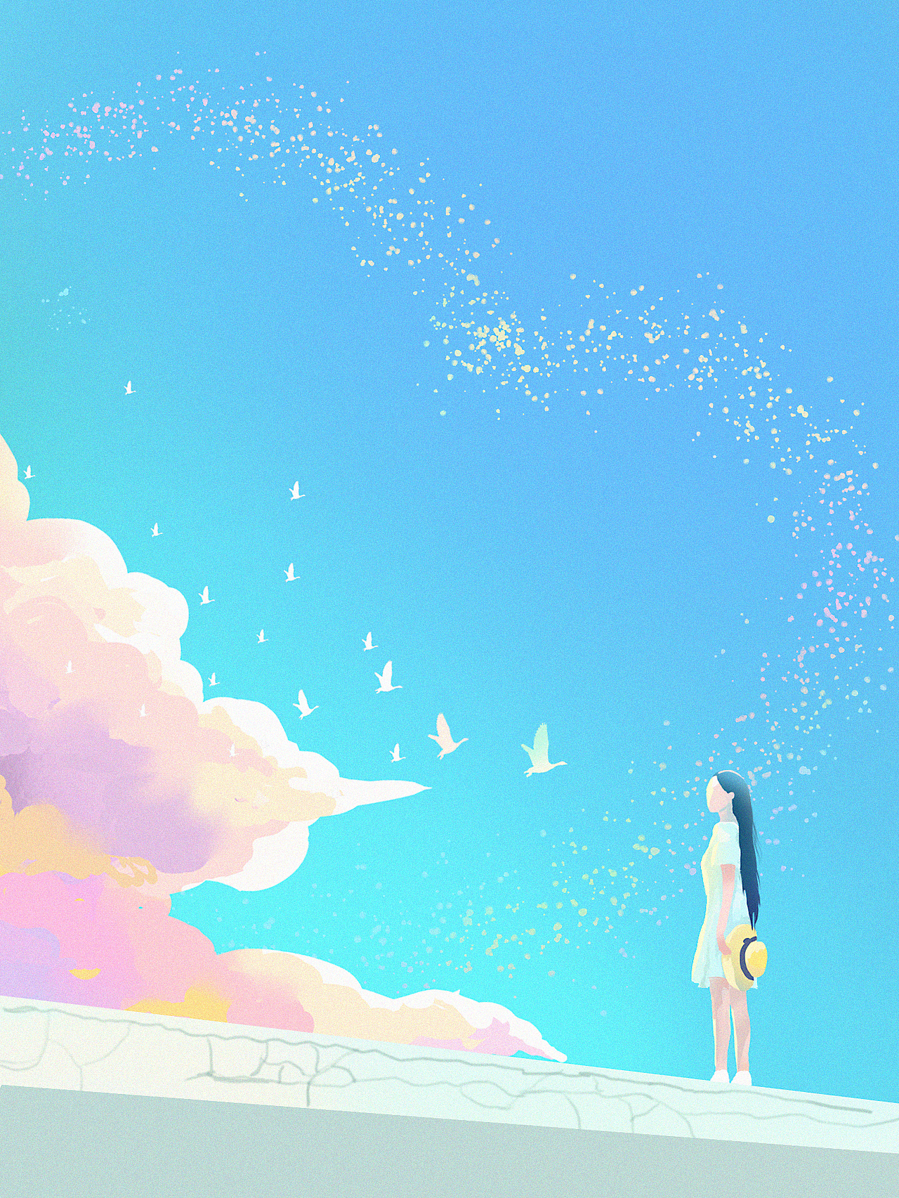 收集夏日限定浪漫 夏日「插画」挑战（图ZMzAyNjg4MDE2） - 创作习作 - 站酷设计师彩树11原创素材 - 站酷ZCOOL