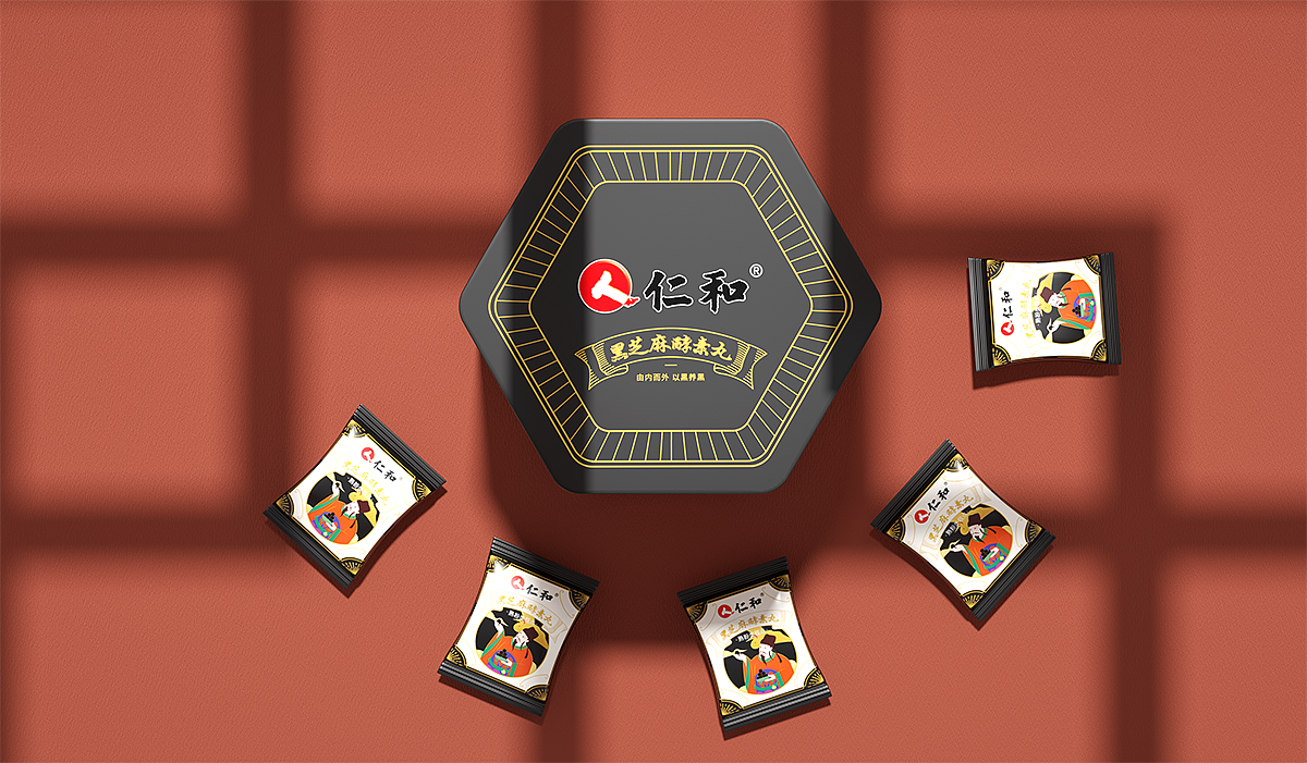 仁和黑芝麻酵素丸包装设计-圣智扬包装设计（图ZMzI3OTA2OTg4） - 包装 - 站酷设计师圣智扬包装设计原创素材 - 站酷ZCOOL
