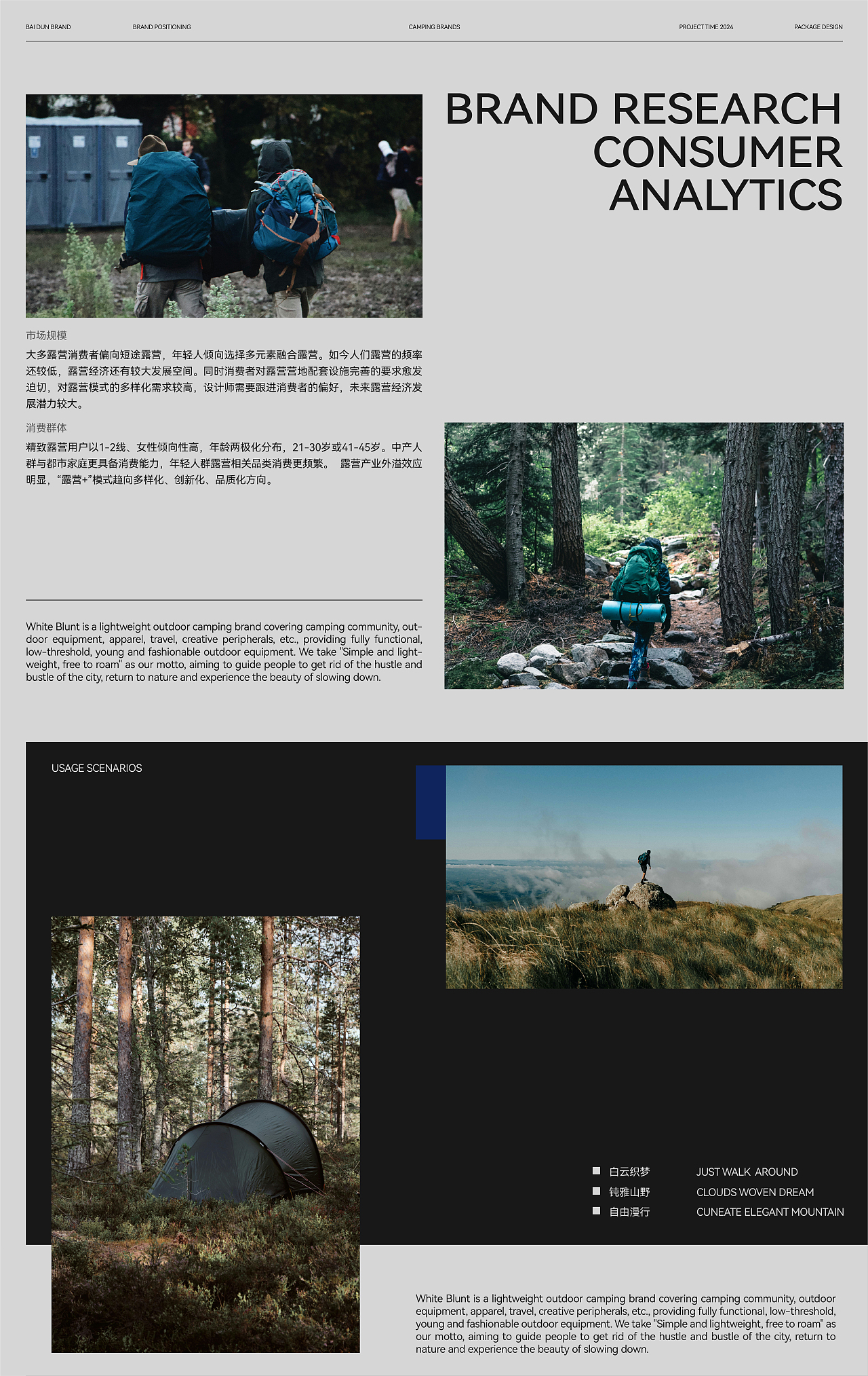 BAI DUN白钝户外露营 | 品牌视觉 | 包装设计（图ZMzYzMzY3MzQ4） - 品牌 - 站酷设计师无端灰原创素材 - 站酷ZCOOL
