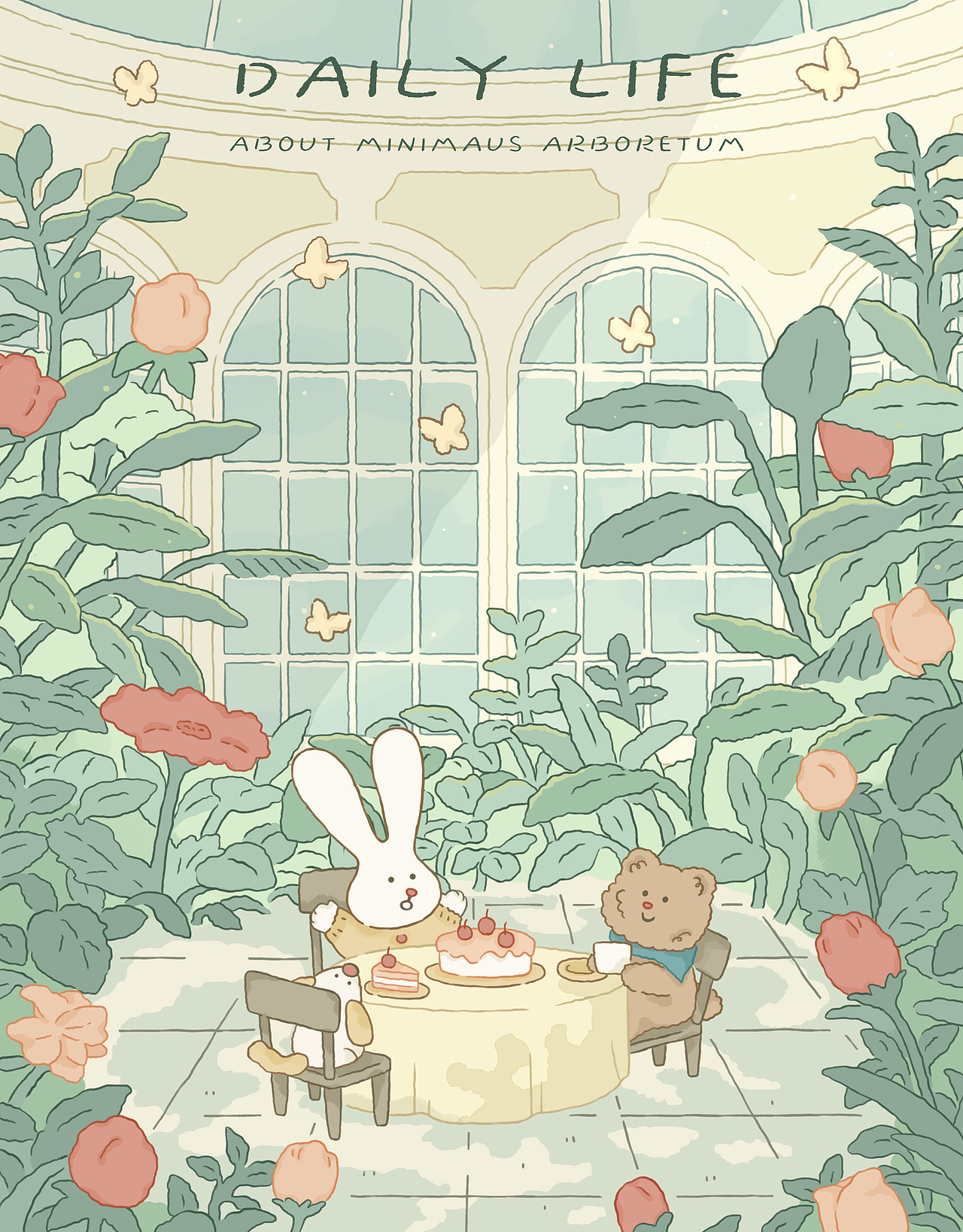 治愈系儿童主题插画