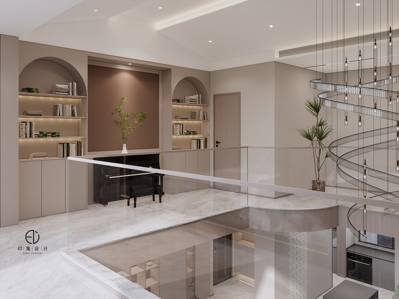 265㎡ 现代轻奢风: 微霞含翠,静落轻柔