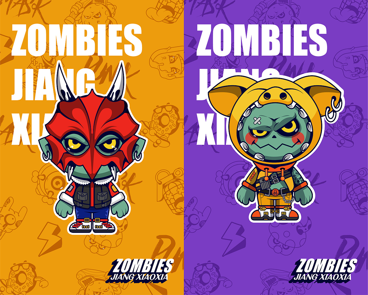 潮流ip設(shè)計-僵尸先生江小俠（圖ZMzExNDI3MTgw） - 創(chuàng)作習(xí)作 - 站酷設(shè)計師高速公路的阿瑜原創(chuàng)素材 - 站酷ZCOOL