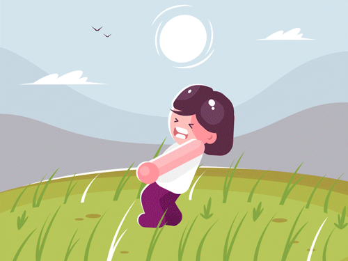 只要一有空闲就得下地薅草
