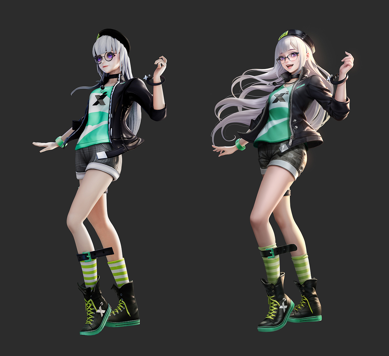 《热血街篮》游戏角色立绘-模型精修