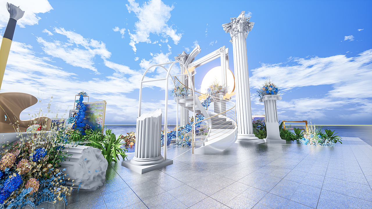 落日余晖——后花园（图ZMzIxNjU3MzEy） - 展陈设计 - 站酷设计师冷颜ff原创素材 - 站酷ZCOOL