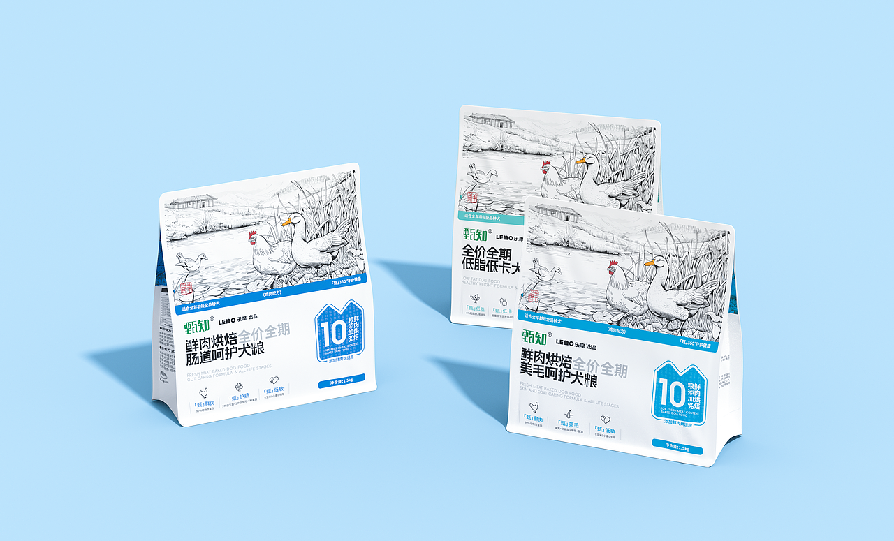 甄知®LEMO乐摩出品·宠物 猫粮 犬粮 国风 包装 品牌