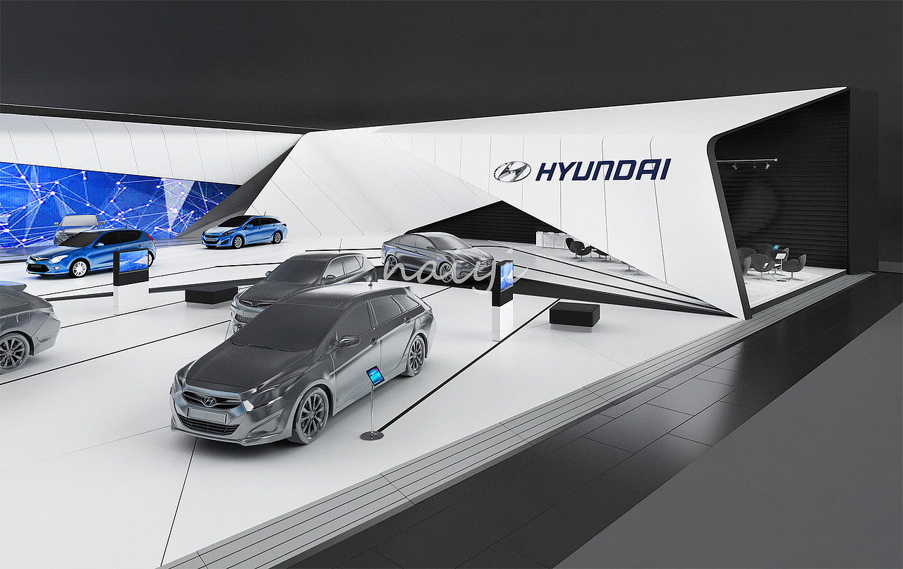 现代汽车展厅——开的车舒服,旅游的路上才开心呀