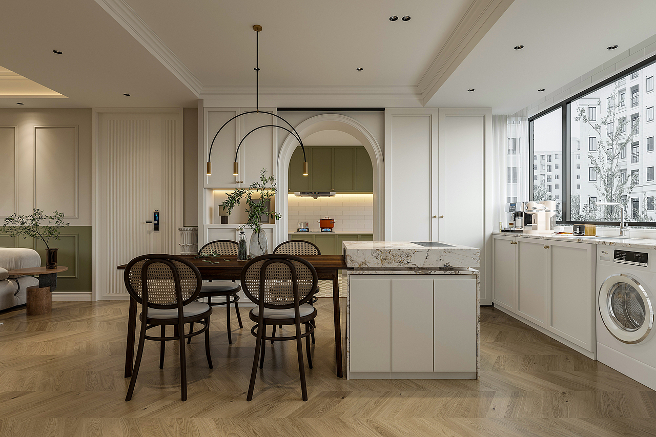 简约美式效果图表现