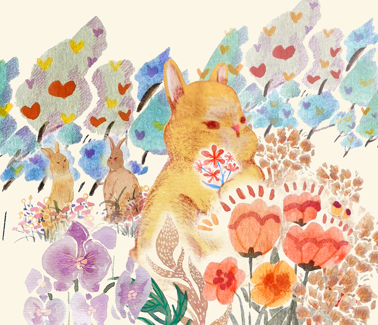 2023兔年原创手绘插画台历（图ZMzI0Nzk3OTg4） - 商业插画 - 站酷设计师于游原创素材 - 站酷ZCOOL