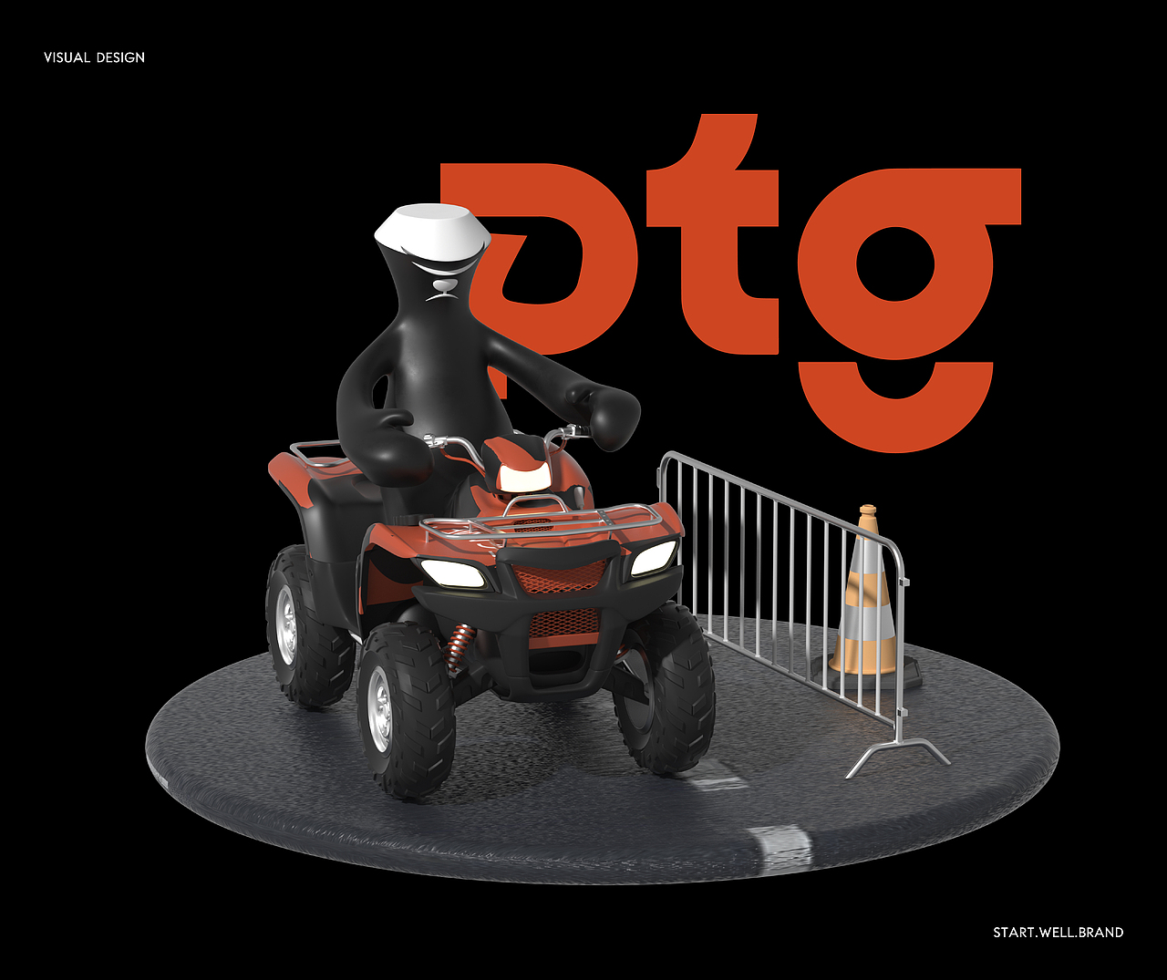 潮流风格高尔夫品类-品牌视觉+IP形象设计