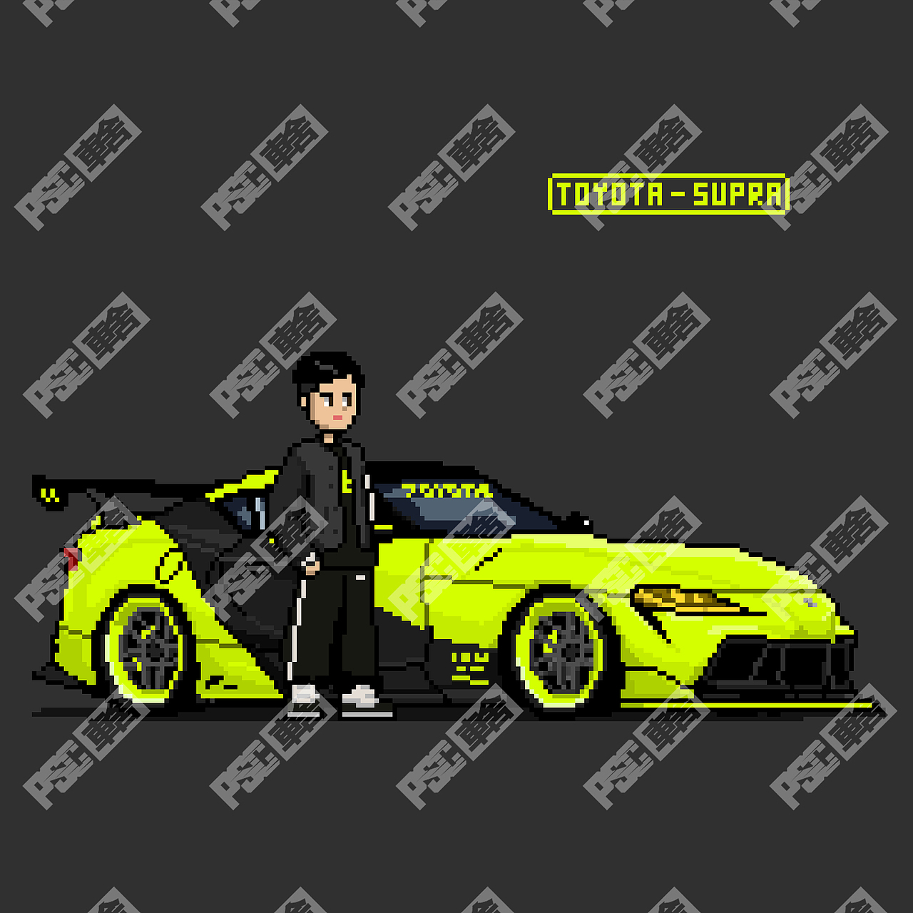 像素插画：改装车PSC PIXEL（图ZMzAyOTkxMTI4） - 像素画 - 站酷设计师PSCwehonlau原创素材 - 站酷ZCOOL