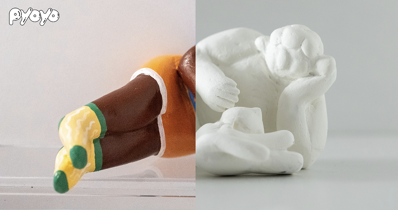 原创粘土作品|我和我的猫