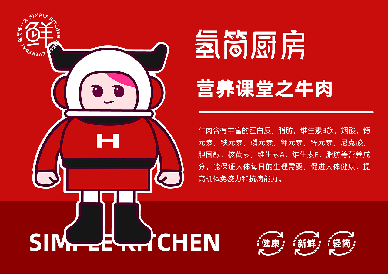 氢简厨房-武汉轻食品牌设计升级