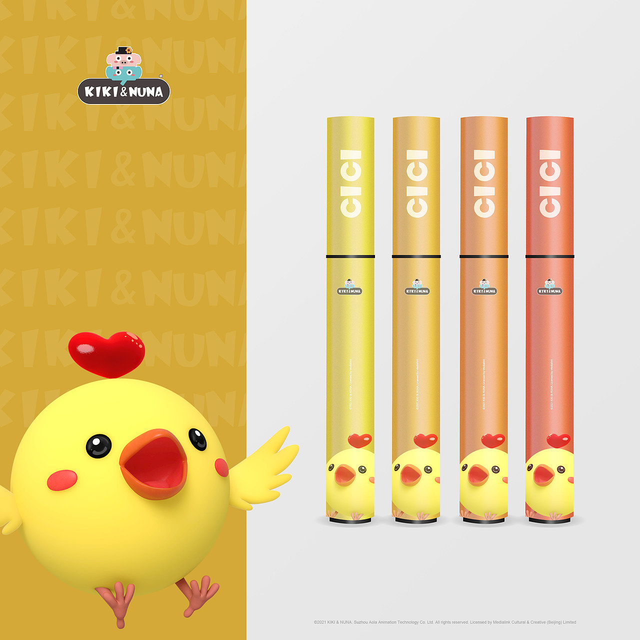 奇奇和努娜 IP产品效果图