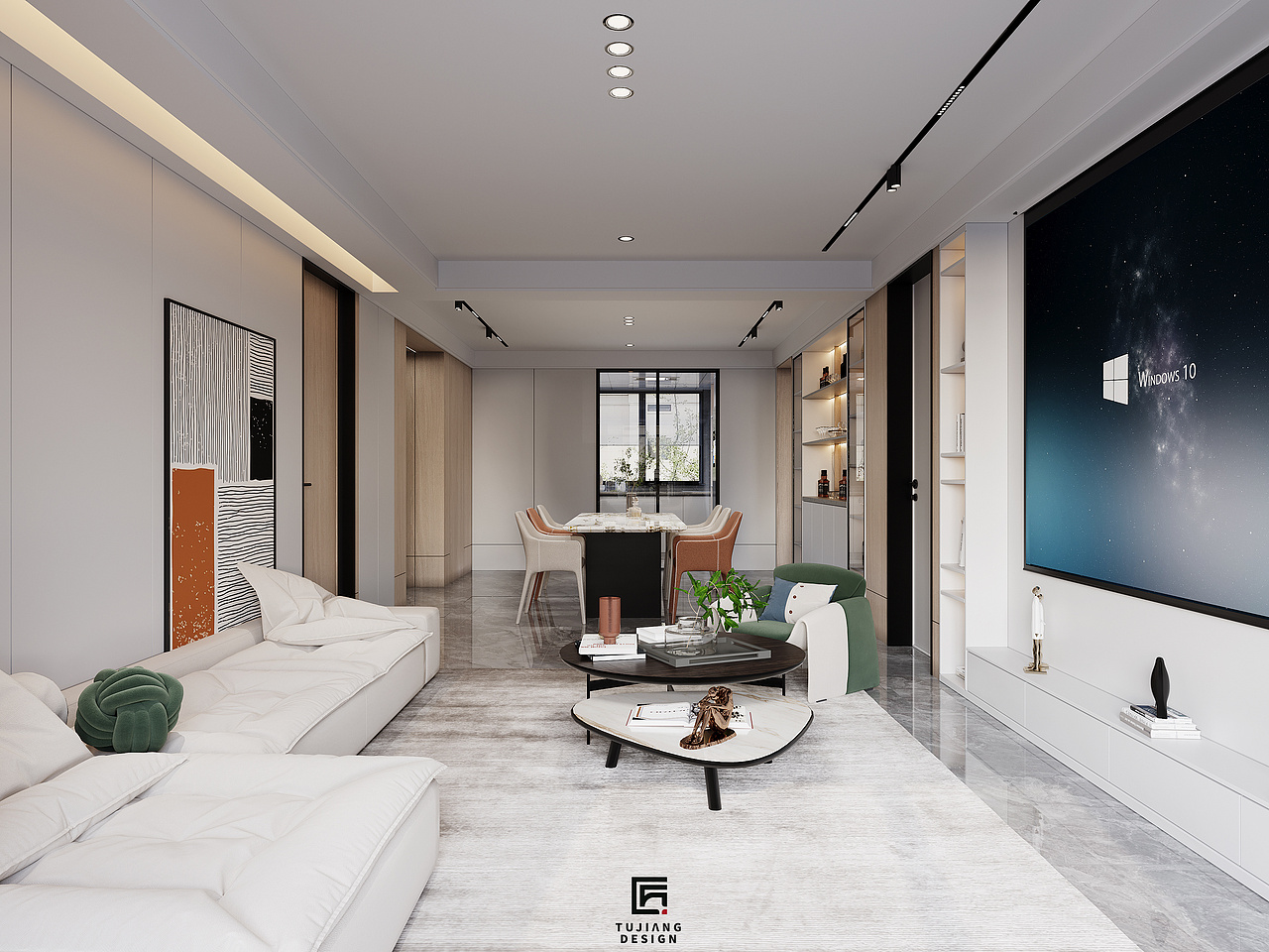 现代风,空间干净简洁