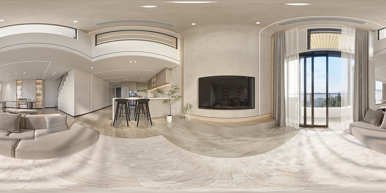 深圳如愿空间设计:瑧湾汇极简复式120㎡,