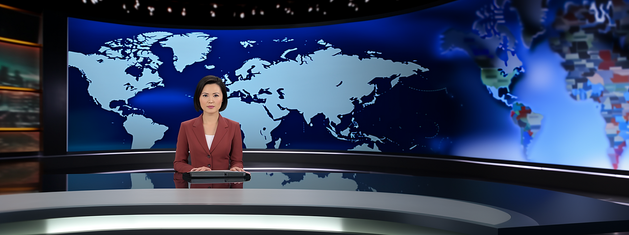midjourney生成---电视新闻主播