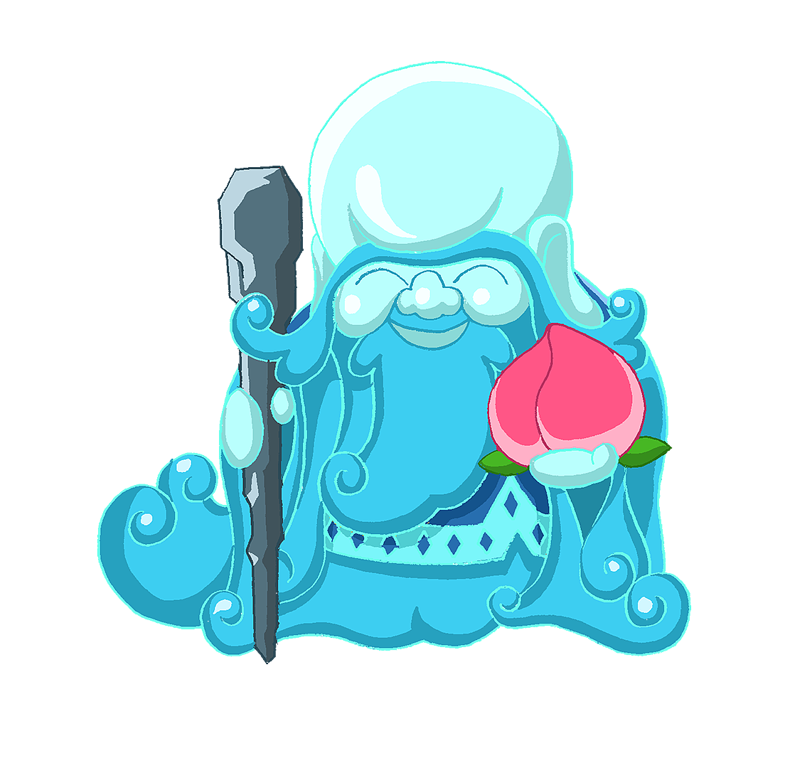 长寿河神卡通Q版形象设计（图ZMzEwMjU2NTY0） - 单幅漫画 - 站酷设计师maxway原创素材 - 站酷ZCOOL