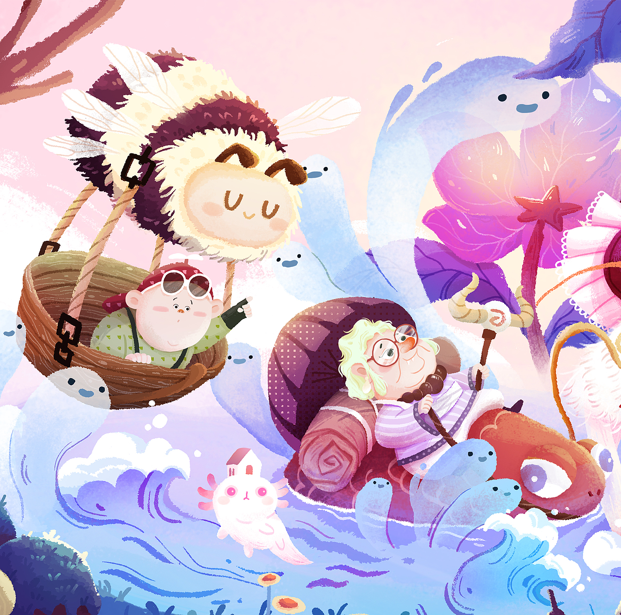 茶派美好世界丨奇妙之旅（图ZMzQxODY0NjA0） - 商业插画 - 站酷设计师丁萝菠原创素材 - 站酷ZCOOL