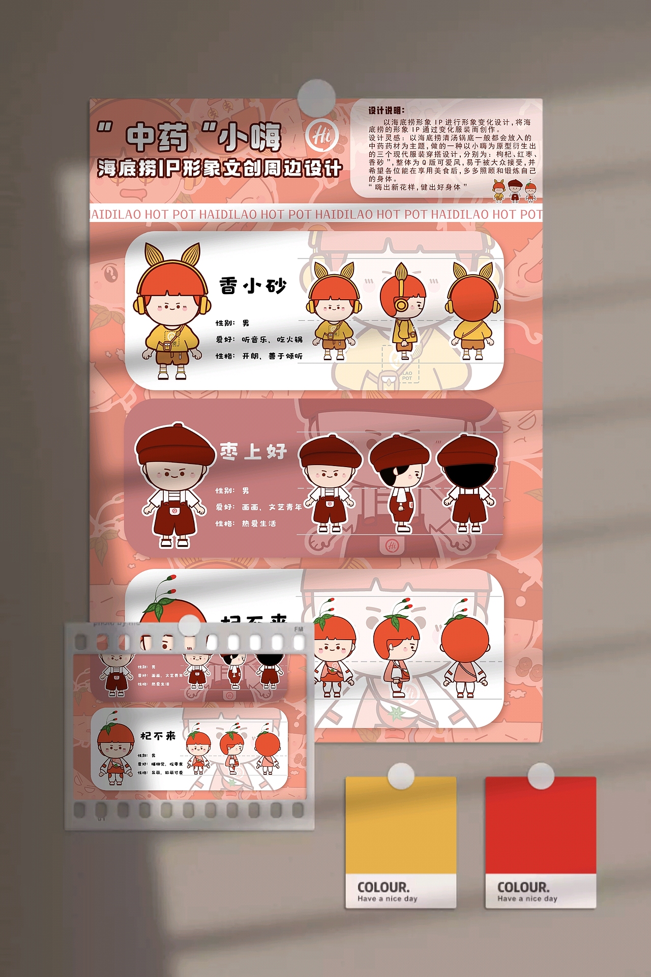 海底撈系列“中藥小嗨“IP形象文創(chuàng)周邊設(shè)計(jì)（圖ZMzAyODg2MDI0） - IP形象 - 站酷設(shè)計(jì)師悅悅子吖原創(chuàng)素材 - 站酷ZCOOL