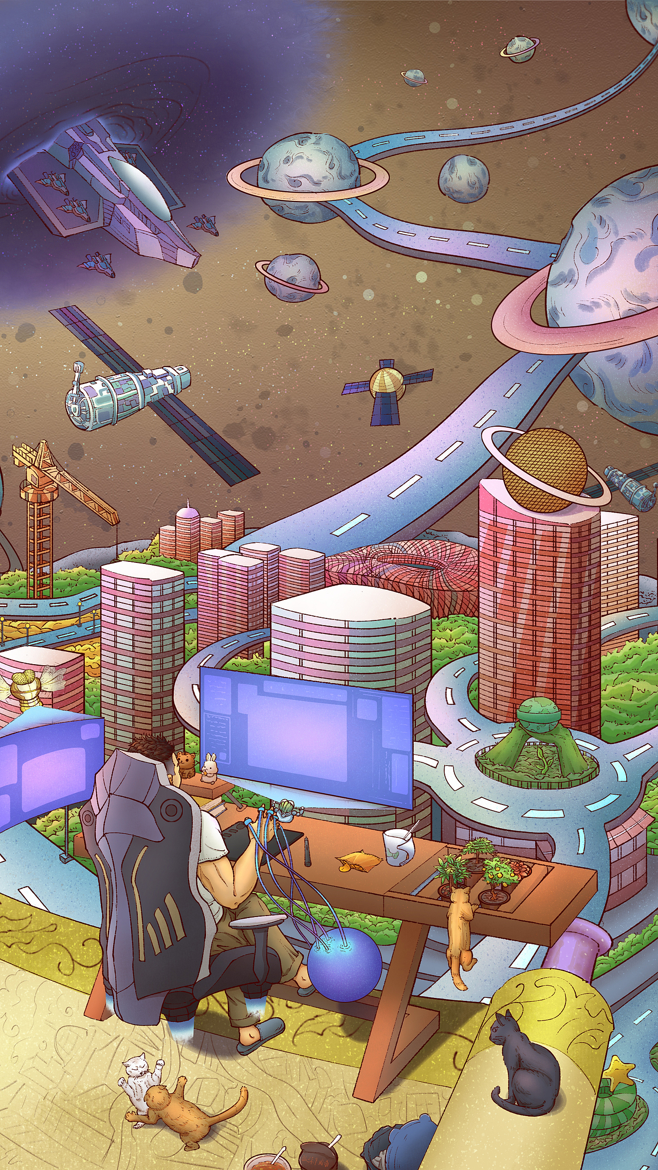 《时空》（图ZMzE5MjMxMzAw） - 创作习作 - 站酷设计师扶额小虎原创素材 - 站酷ZCOOL